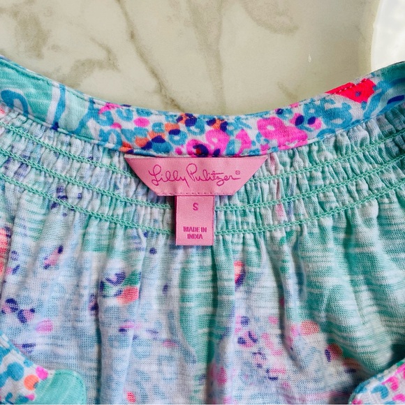 Lilly Pulitzer Sleeveless Essie Dress Fansea Print Size Small - Picture 4 of 10